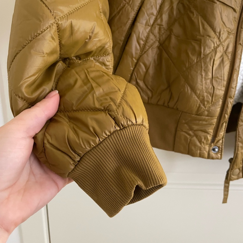 Aerie light brown bomber jacket - Picture 4 of 11